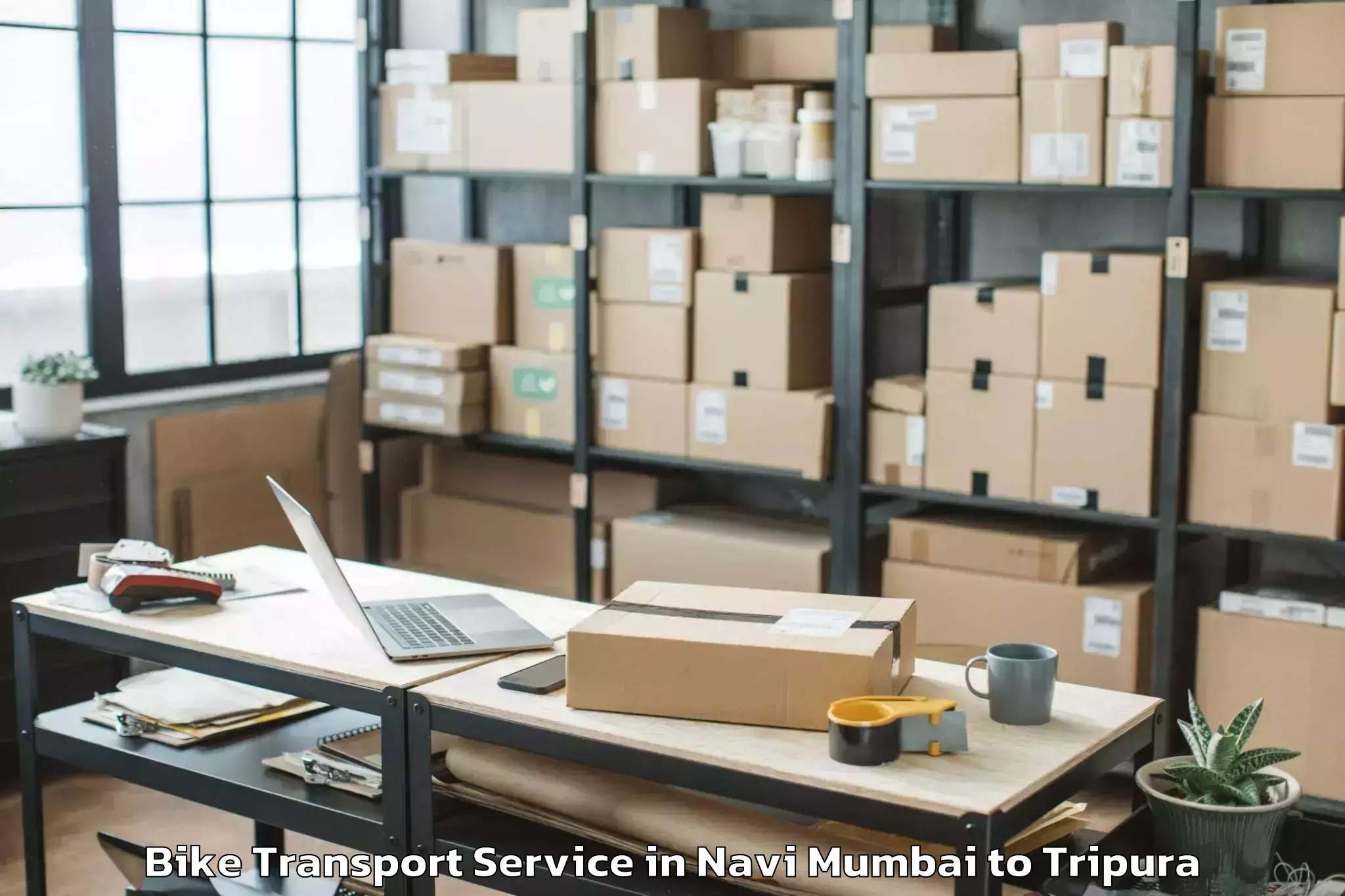 Get Navi Mumbai to Kailashahar Bike Transport